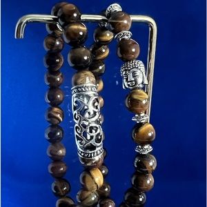 2 Faux Tigers Eye Bracelets